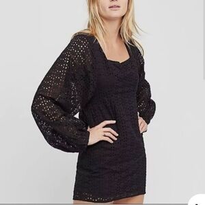 Free People Black Mini Dress